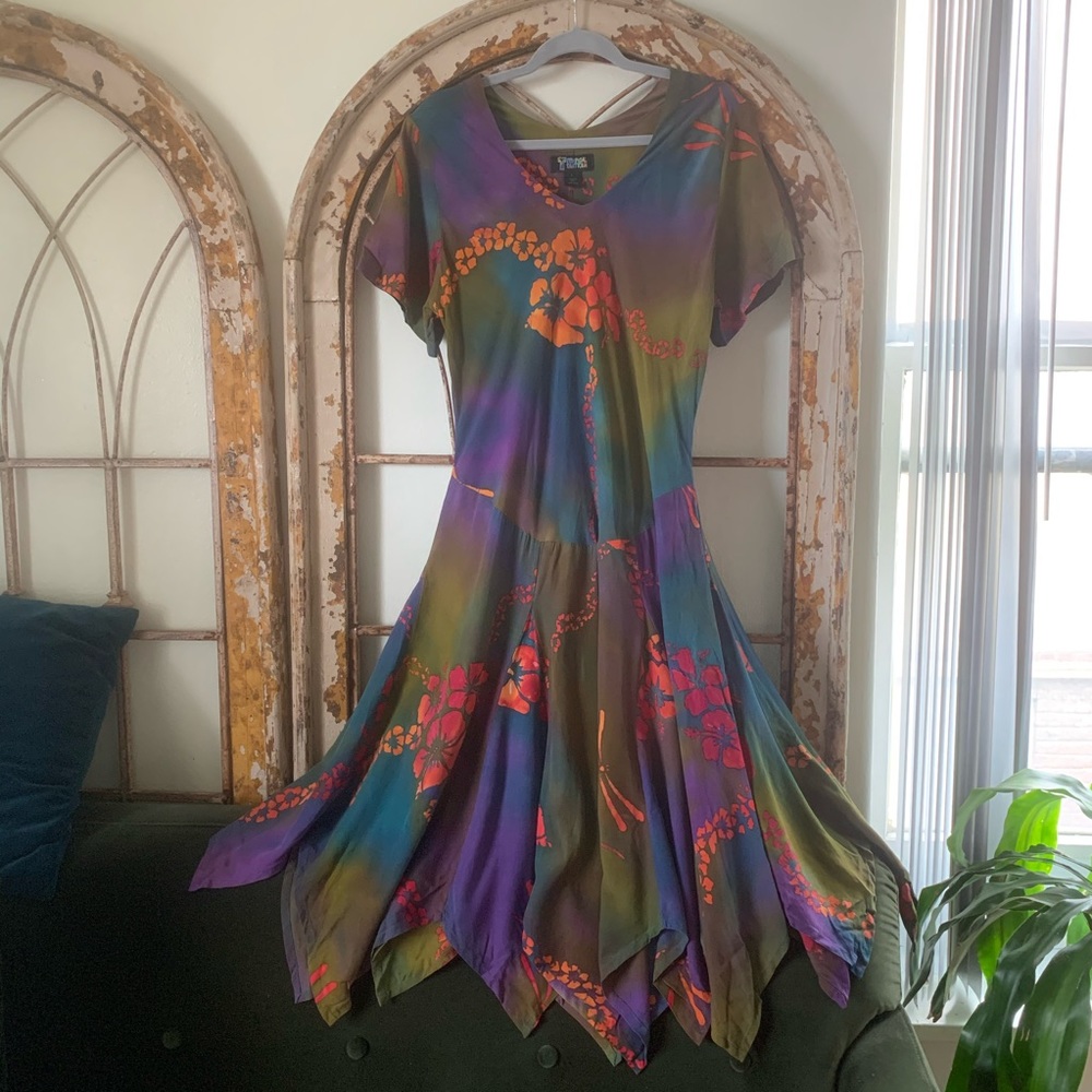 Tropical tantrum dress Hawaiian floral